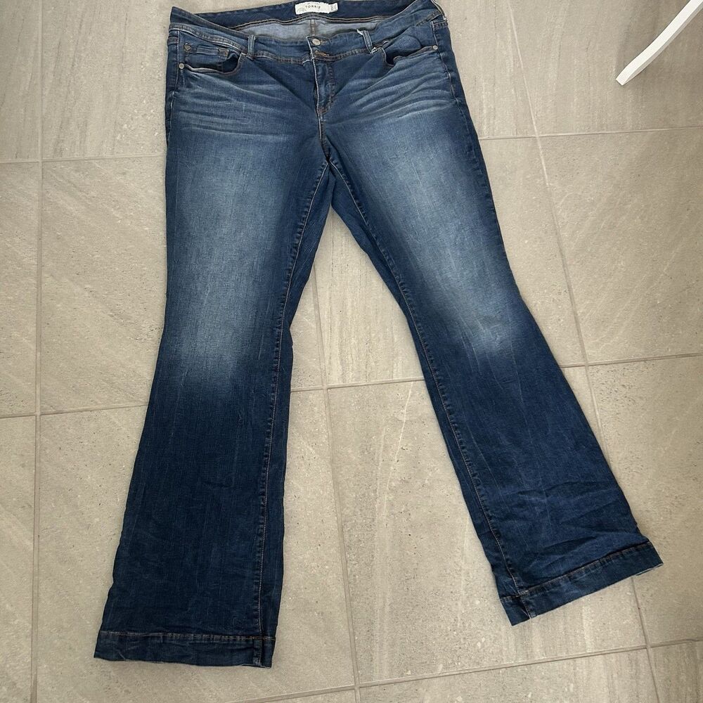 Torrid 20XT Plus Size Bootcut Blue Cotton Jeans